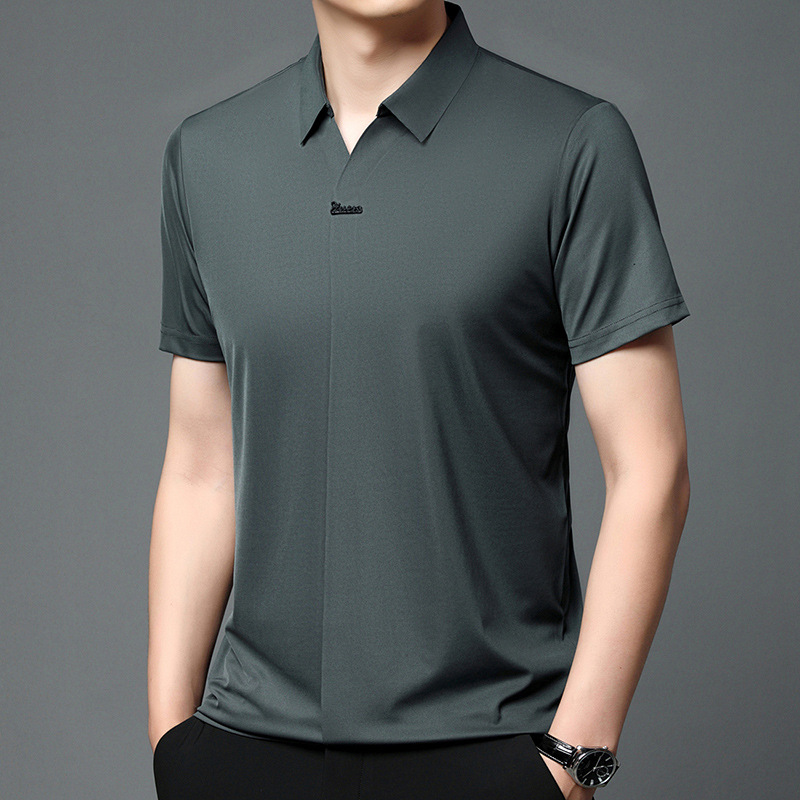 Casual T-shirt Solid Color Simple Comfortable Shirt
